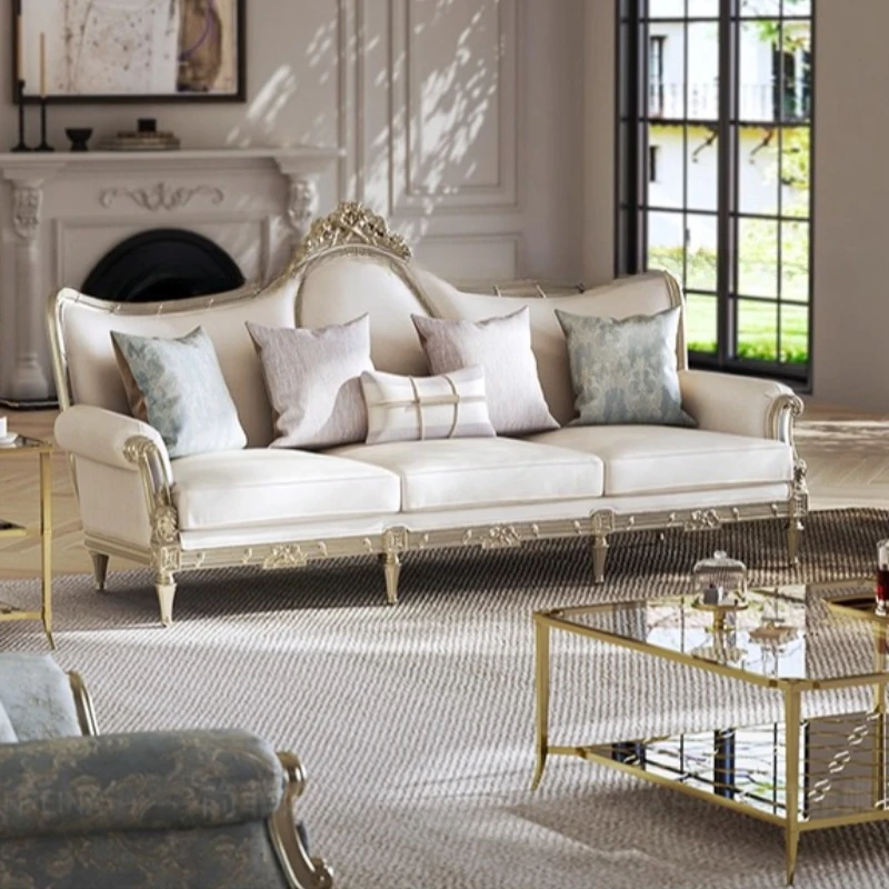 Luxury White Living Room Sofas Leather Armchair Room Decor Living Room Sofas Convertible Pouf Sillon Cama Postmodern Furniture