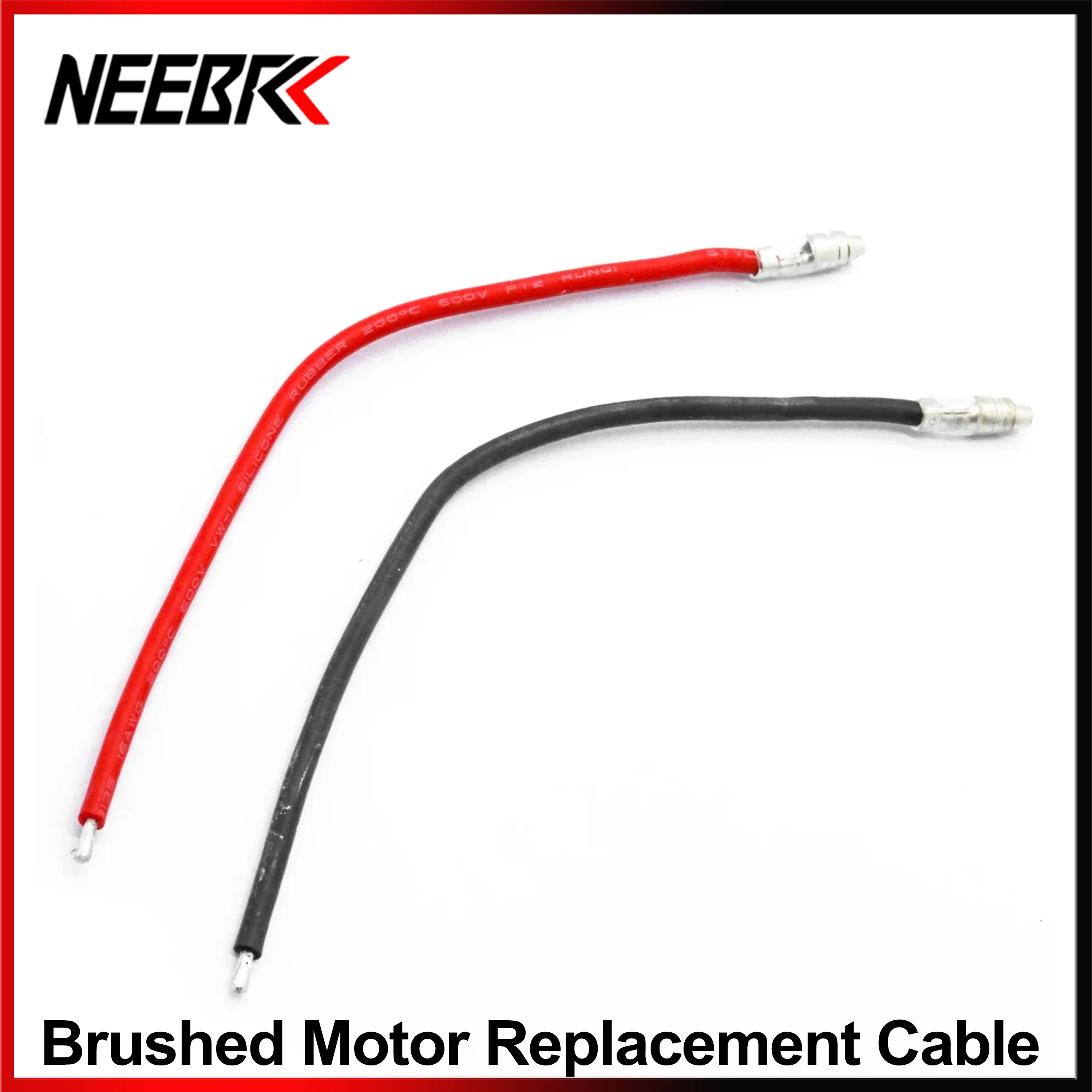 NEEBRC Silicone Wire 4.0mm Male Plug Connection Cable for 370 380 390 540 550 775 795 Brushed Motor Electronic Speed Controller