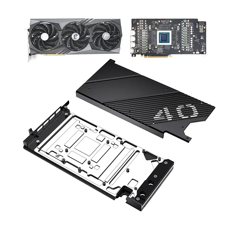 Granzon GPU Water Block Use for MSI GeForce RTX4090 Suprim / GAMING X TRIO Video Card / Copper Cooling Radiator / GBN-MS4090TRIO