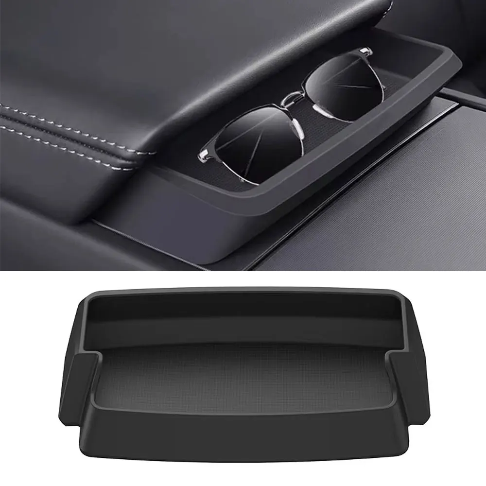 

Central Control Armrest Box Glasses Pocket for Tesla (2016-2024) Model 3 Highland Model Y (2020-2024)
