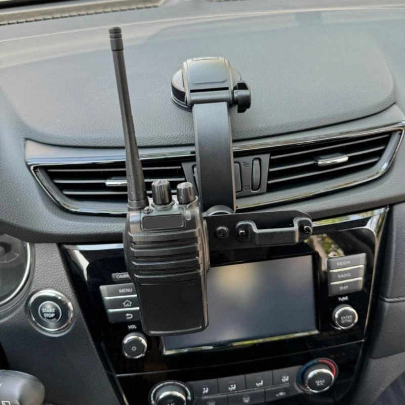 R1WD Aggiorna staffe per microfono a ventosa Supporto per microfono per radio per auto e camion