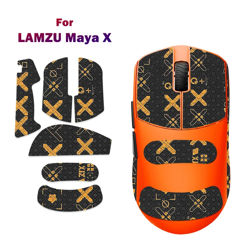 Anti-Slip Mouse Grip Tape (1-2 Sets) for LAMZU Maya X， High-Performance Mouse Skates & Sweat-Wicking Gaming Mouse Accessories