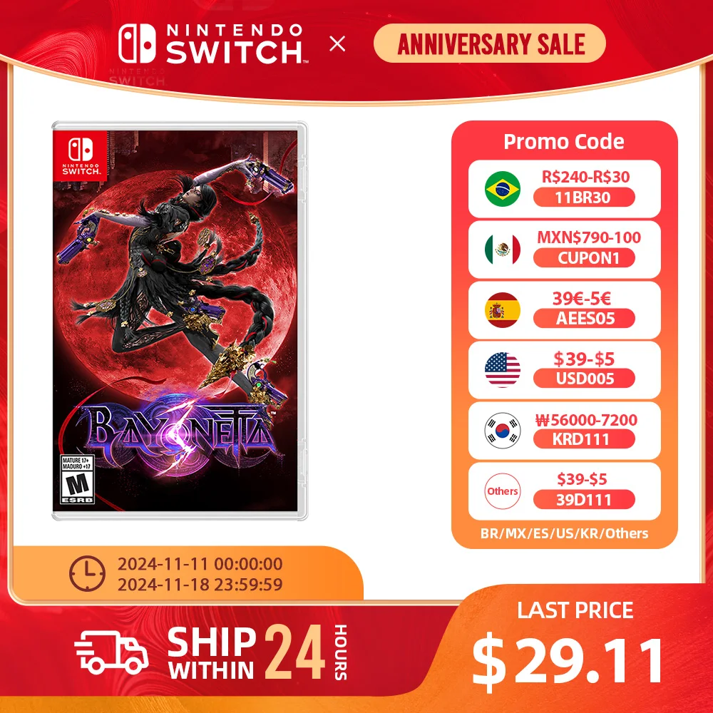 Bayonetta 3 - Nintendo Swtich Game Deals Games Cartridge Physical Card  Support TV Tabletop Handheld Mode