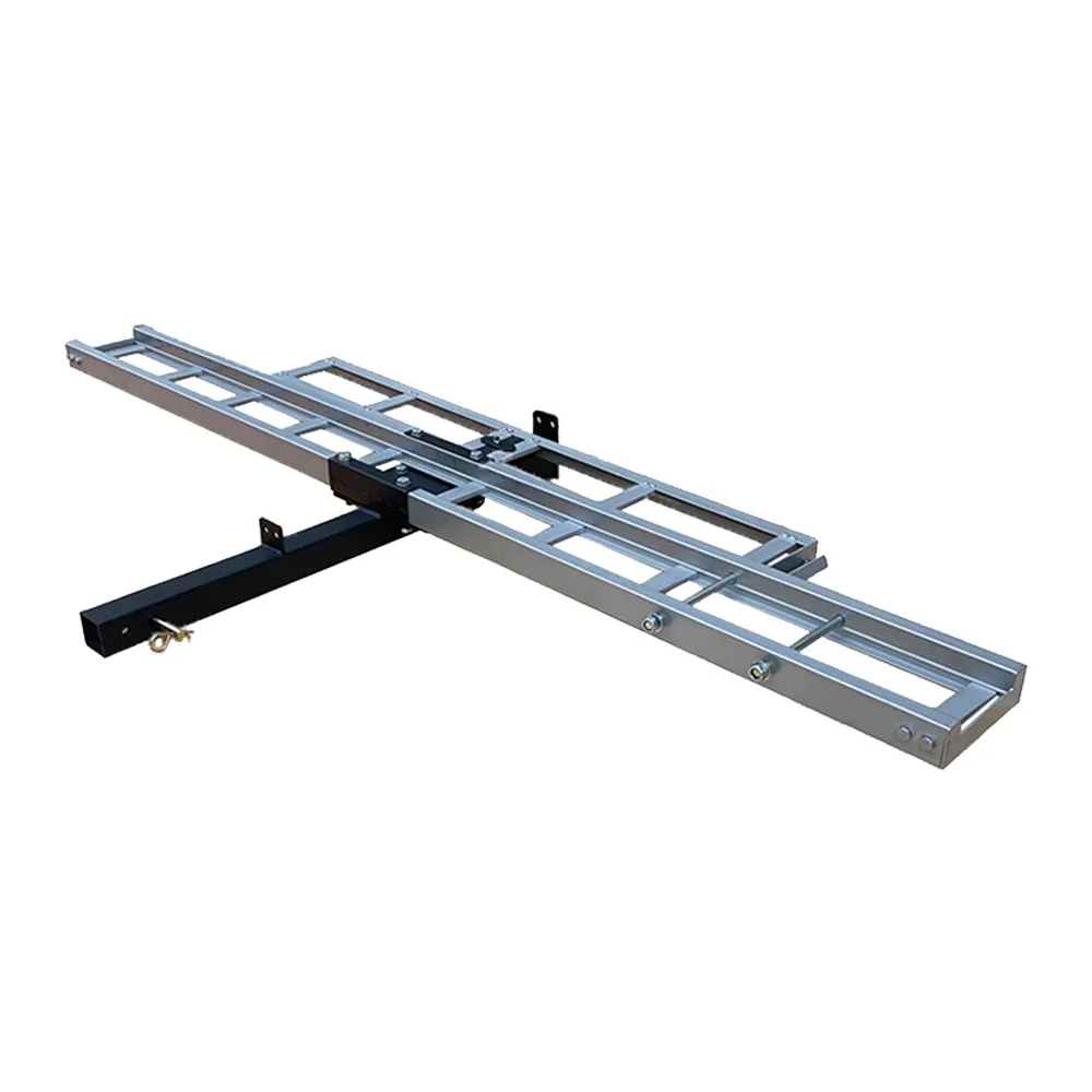 SUV Car Van Truck Hitch Mounted Aluminum Motorcycle Carrier with Loading Ramp and Locking Device