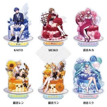 Kagamine Rin Len Anime Figure modèles Piapro personnage Hatsune Miku Meiko Kaito Anime Figure périphérie acrylique support modèles cadeaux