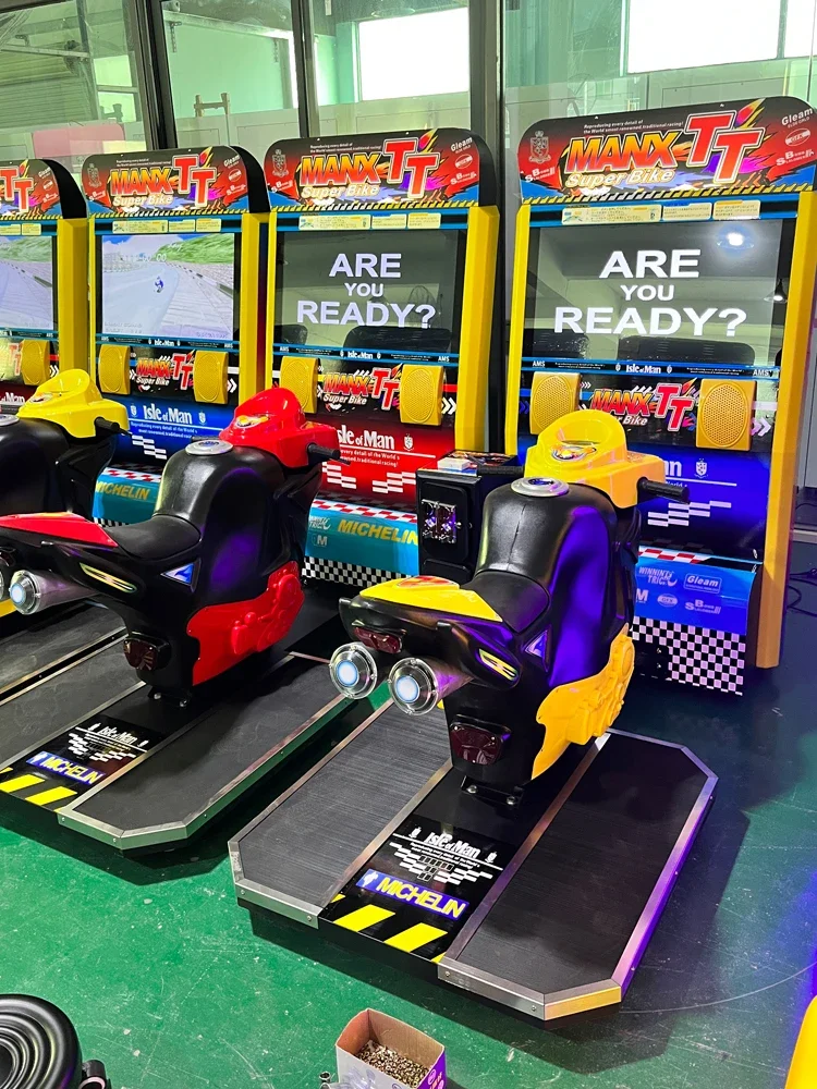 Large game console motorcycle arcade two player online battle simulation equipment