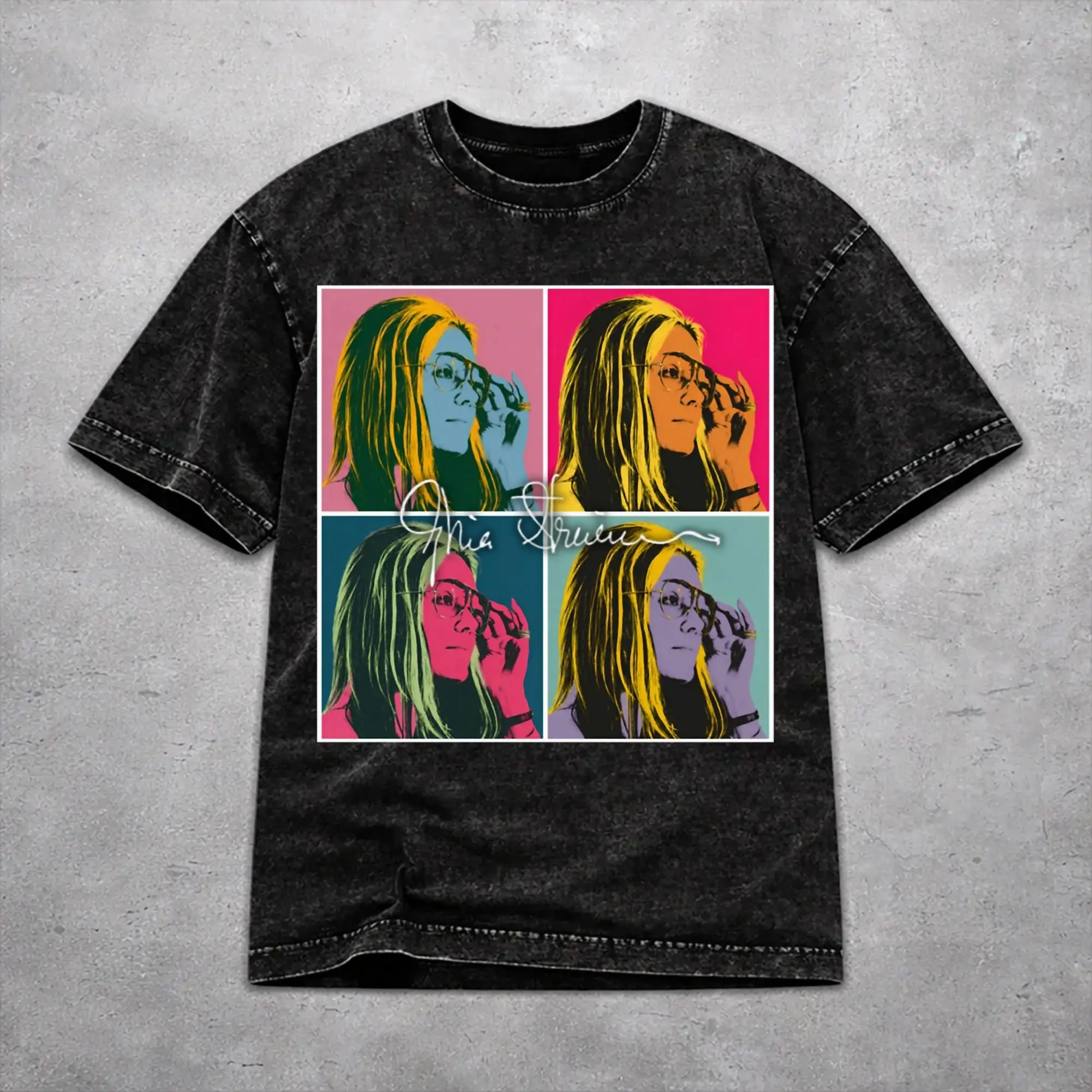 Retro Women Men RIP Gloria Steinem  Tee Shirt Oversize Washed  T Shirts Clothing