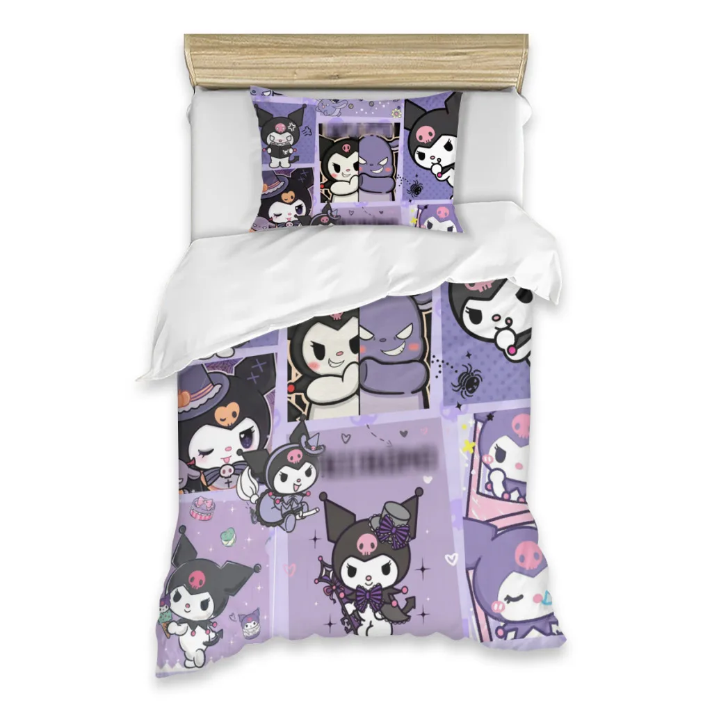 

Kuromi Kuromi Single Bed Sheets Set Complete Case Single Linen Quilt Cover