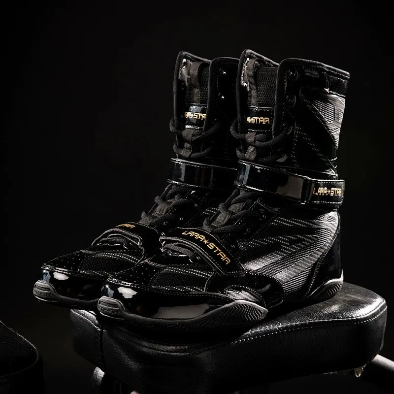 2026 New Trend Wrestling Boots Professional Boxing Shoe Men Comfortable Fighting Shoes for Male Lacing Gym Training Sneakers