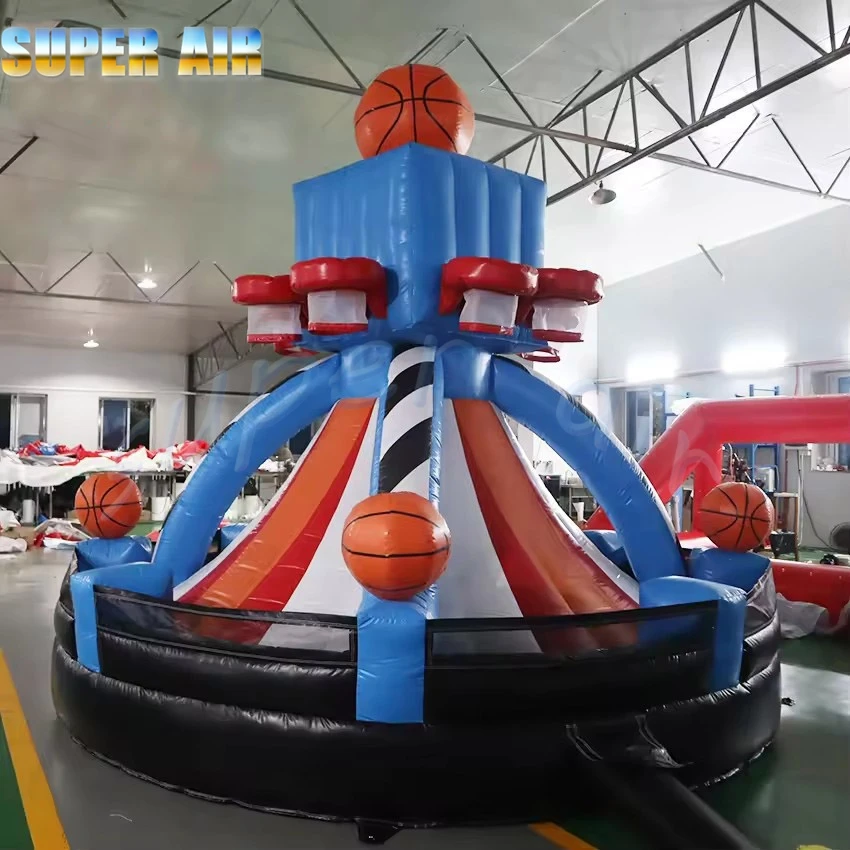 การออกแบบที่กําหนดเองห่วงบาสเกตบอลพองยิงเกมกีฬายิงพองสําหรับกิจกรรม