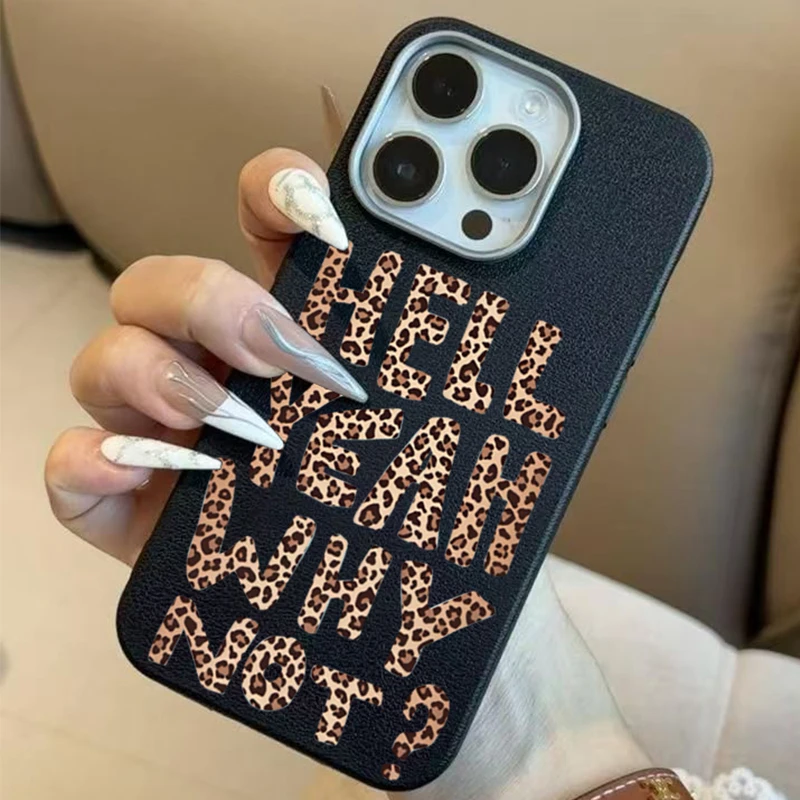 

Leopard Print Letters Phone Case For Xiaomi Redmi Note 14 Pro Plus 5G 14 13 12 11 Silicone Cover For Redmi 13 14C 13C 12C Fundas