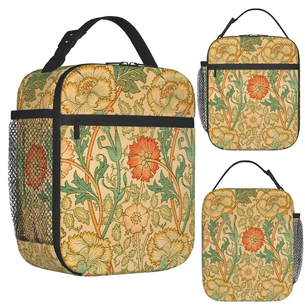 Pink And Rose By William Morris 1890 Insulated Lunch Bag for Women Office Cooler Thermal Food Box Tote Lunch Boxes Container