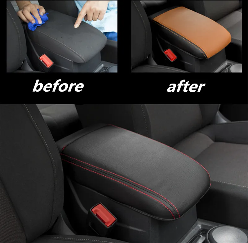 High Quality Microfiber leather Armrest box Cover Protective sleeve Protective film For VW Volkswagen 2017 2018 GOLF 7 GOLF MK7