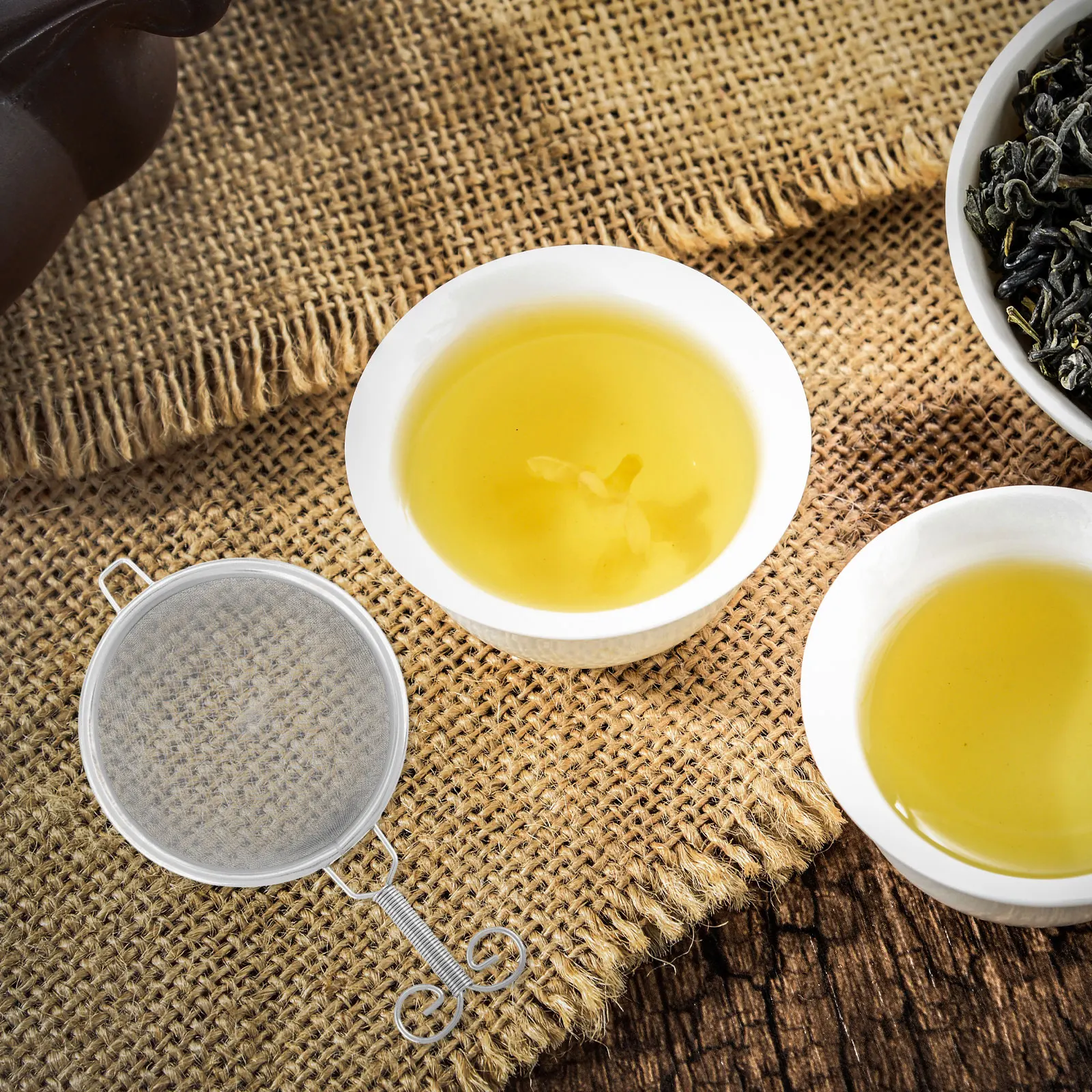 

Loose Tea Infuser Ball Shape Filter Leaf Fine Mesh Strainer Metal Japanese-style