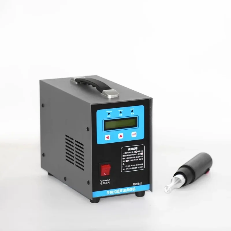 28KHz 1000W Handheld Ultrasonic Spot Welder 220V 0-15mm Portable Plastic Fabric Spot Welding Machine