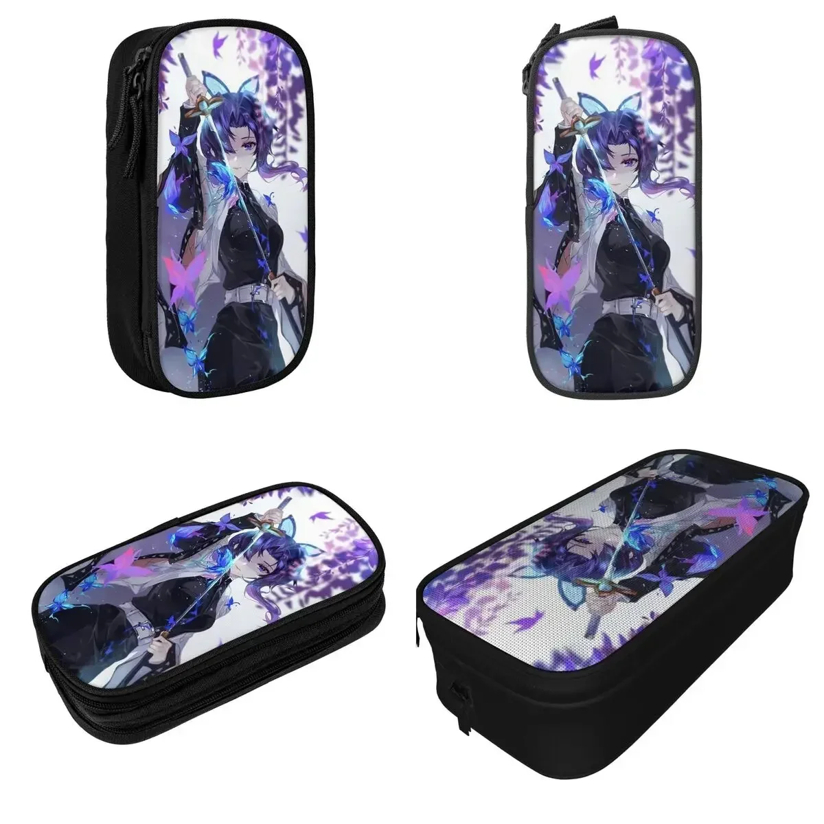 Kamado Nezuko Demon Slayer Pencil Case Creative Anime Pen Bag Girls Boys Big Capacity School Supplies Cosmetic Pencil Box