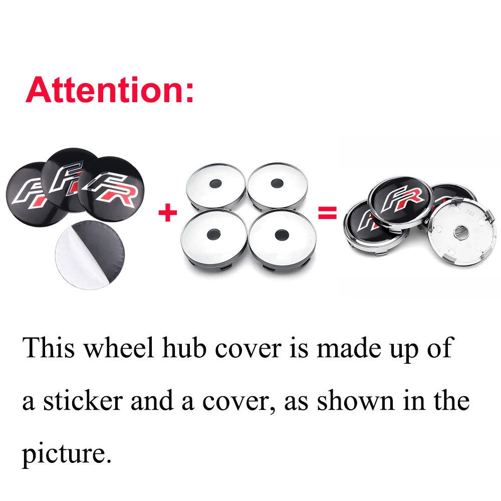 55/56/60/63mm Aluminum Emblem Car Wheel Center Hub Caps Sticker for Seat cupra Ateca Leon Mk2 Mk3 5f 1p lbiza 6f FR Cordoba Exeo