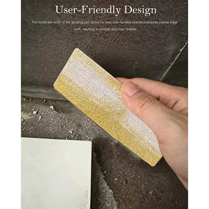 Tile Sanding Paddle,Double Side Grits Hand Polishing Pad ,Metal Diamond Sanding Block for Ceramics,Glass,Marble,Granite
