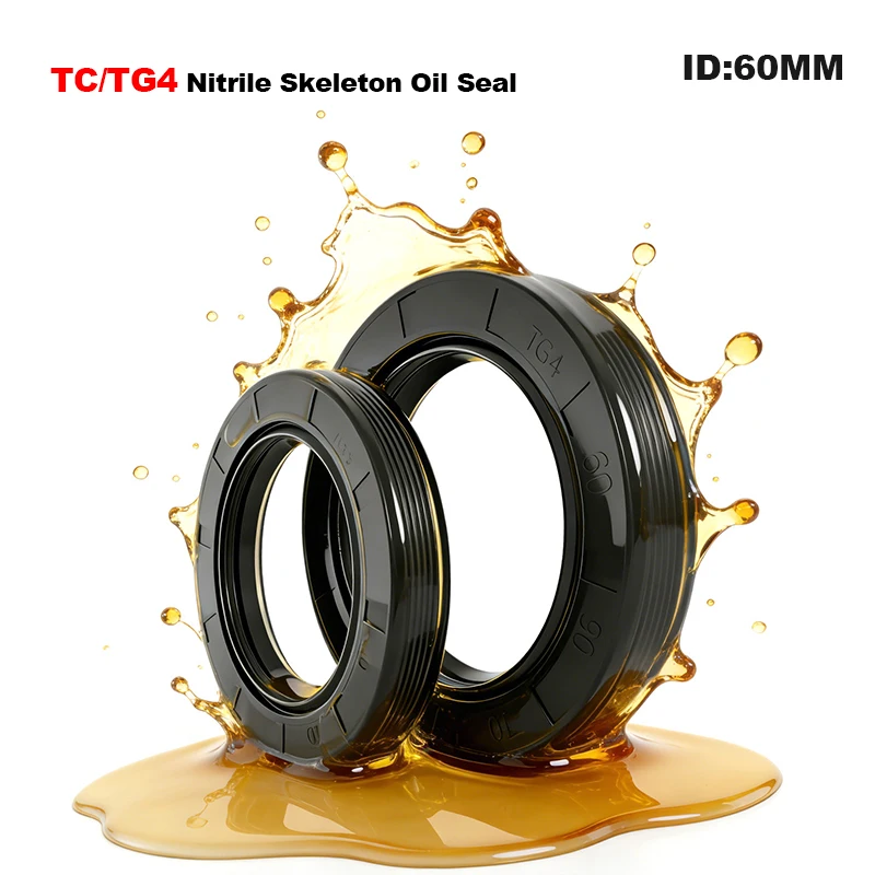 1PCS ID 60mm  Nitrile rubber TC/TG4 Skeleton Oil Seal FB Oil Resistant and Wear-Resistant Sealing Ring OD 70-130mm Height 7-13mm