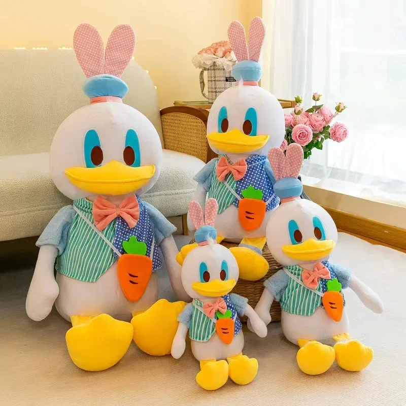 45-100CM Disney Donald Duck Mickey Mouse Doll Anime Cartoon Soft Plush Toy Cute Stuffed Pillow kawaii Children's Birthday Gift