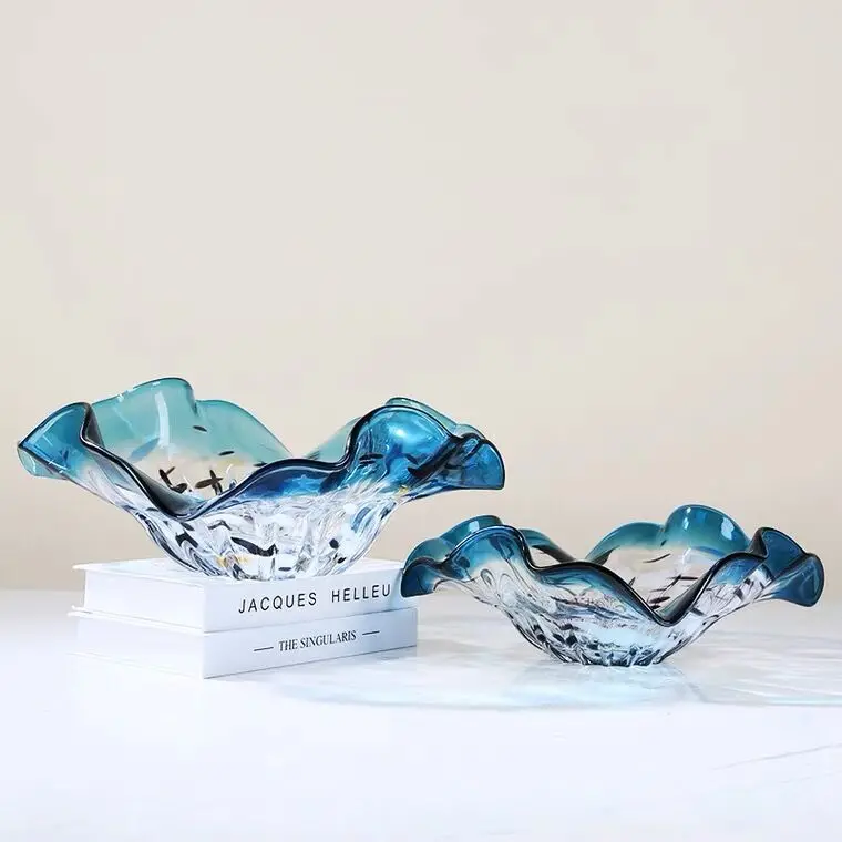 Moderne luxuriöse Glas-Obstschale, Couchtisch-Deko-Obstschale, Trockenobstschale, Wohnzimmer-Dekoration