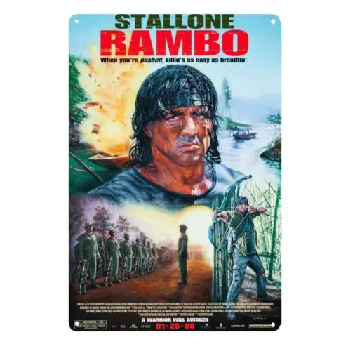 Film-Metallposter, Blechschild, Sylvester, 20 x 30 cm, Aluminiumplatte