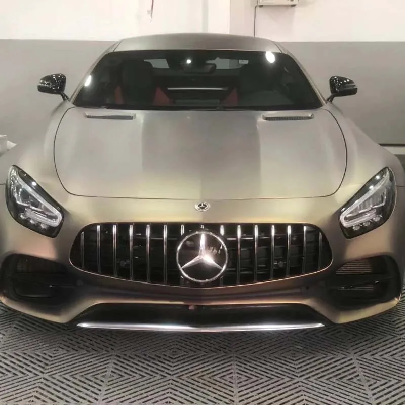 ฟิล์มหุ้มรถยนต์สีทองเมทัลลิกแบบด้าน ขนาด 5 ฟุต * 59 ฟุต  แบบปล่อยอากาศ ป้องกันรอยขีดข่วน ติดตั้งง่ายแบบแห้ง