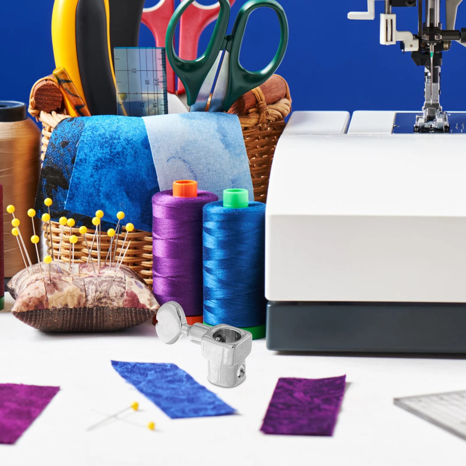 

Sewing Machine Needle Clamp Metal Rotatable Screw Fitting Replacement Accessory for Home Projects Sewing Machine Needle Clamp