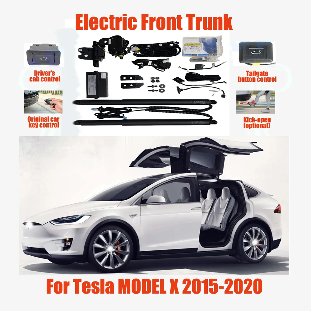 

For Tesla MODEL X 2015-2020 Front Electric tailgate automatic suction locks suitable front Trunk modification system