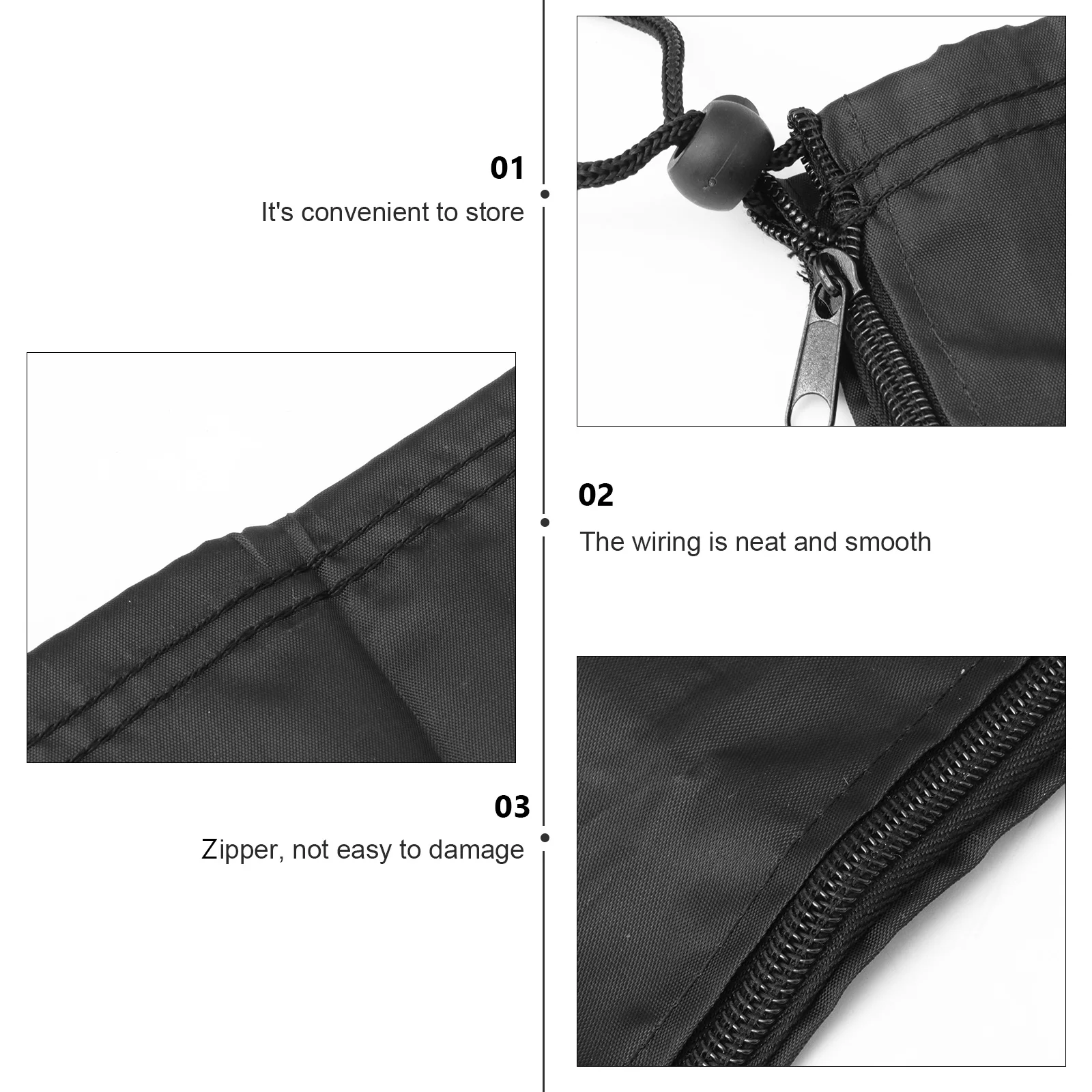 

Водонепроницаемый чехол для зонтика для патио, нижняя часть на шнурке для защиты уличного зонта от дождя, снега, пыли, легкий вес