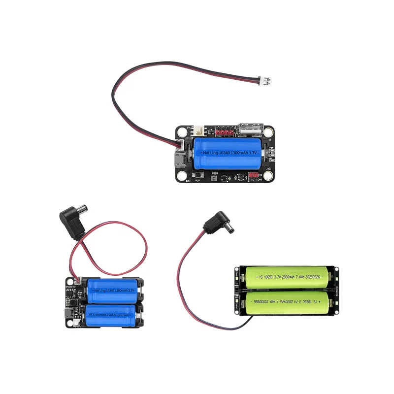 16340/18650 lithium battery box 3.3V/5V/7.4V power module suitable for microcontroller development board