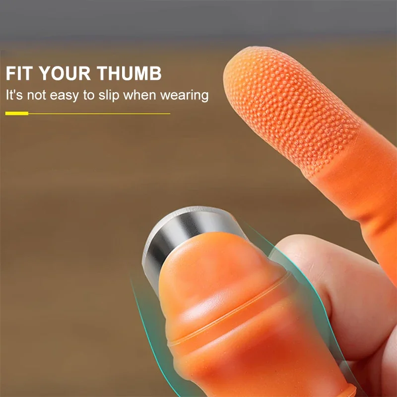 5PCS SET Silicone Thumb Knife Finger Protector Vegetable Harvesting Knife Plant Blade Scissors Cutting Rings Garden Gloves