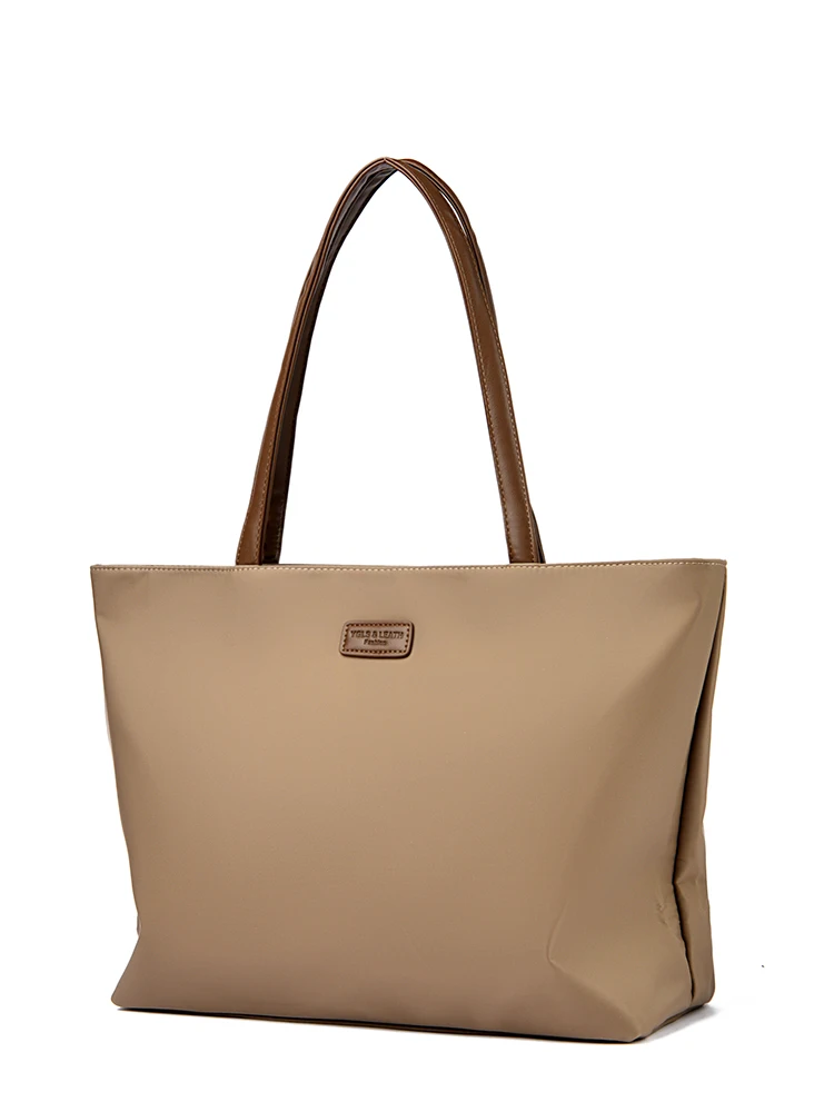 

Водонепроницаемая сумка через плечо из ткани Оксфорд, женская сумка-тоут, дорожная сумка большой вместимости, нейлоновая сумка-тоут, повседневный простой стиль