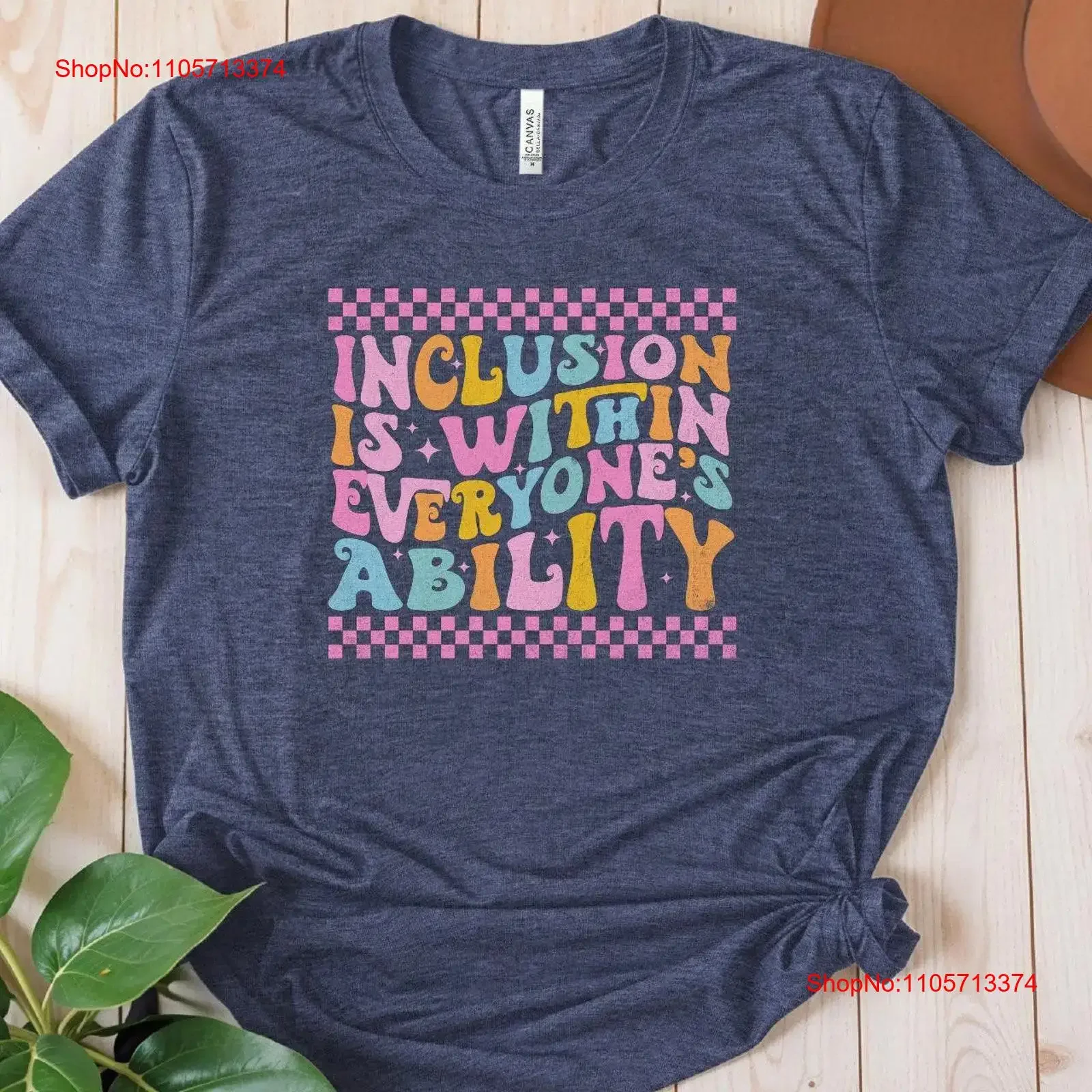 L'inclusion est à portée de portée de tous T-shirt Neurodiversité Éducation Spéciale Égalité Sensibilisation à l'Autisme Sped vintage Washed