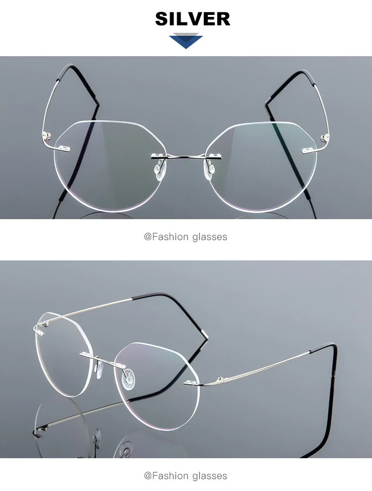 Randlose Memory-Titanlegierung, blaues Licht blockierende presbyopische Lesebrille, Business-Männer und Frauen, leichte verschreibungspflichtige Brillen – Detail 10