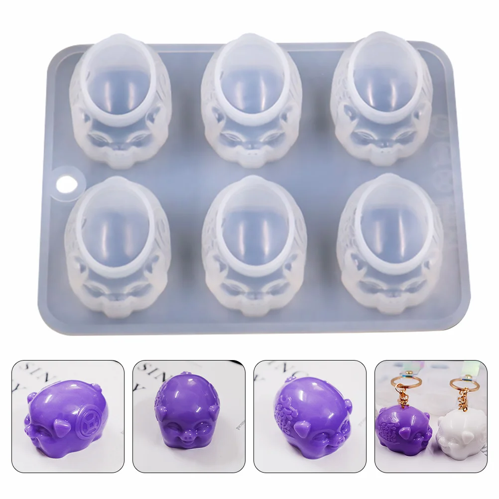 Piggy Silicone Mold Pastry Epoxy Casting Animal for DIY Resin Crafts Silica Gel Molds