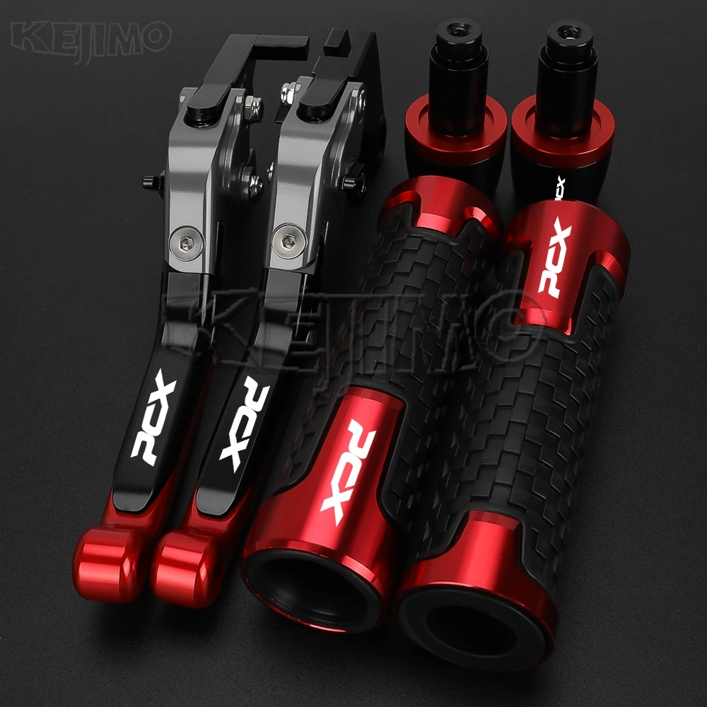 

2025 2024 23 For HONDA PCX 150 125 PCX125 PCX150 ALLYEARS Motorcycle Adjustable Folding Brake Clutch Lever Handlebar grips ends