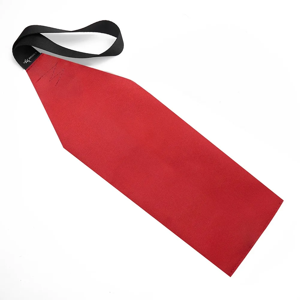 1pc Kayak/ Travel Tow Flag Highly Visible Red Safety Flag With Lanyard Canoe PVC For-Warning Flag With Reflective Strip