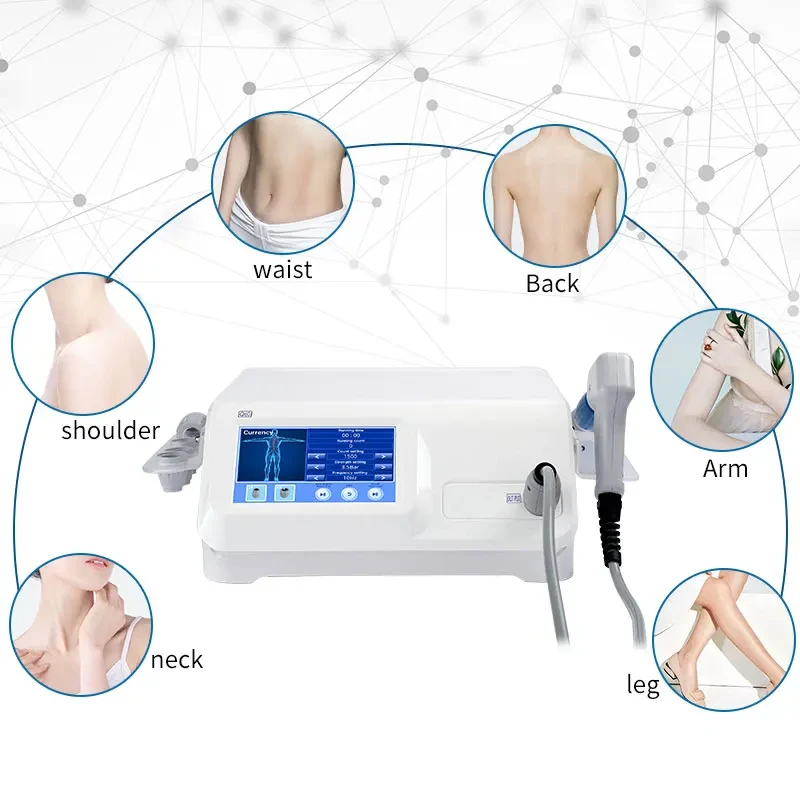 2024 baru profesional Pneumatic gelombang alat pemijat tubuh kaki lutut terapi nyeri fisioterapi Shock Wave untuk bersantai Treatm