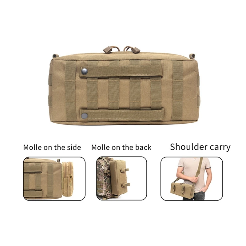 Tactical Backpack Travel Camping Bag Nylon Outdoor Sports Fishing Sling Accessory Hiking Hunting Men Molle Pouch