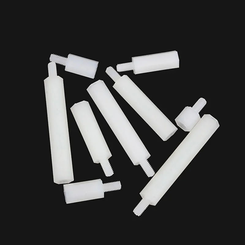 M2 M2.5 M3 M4 White/Black Nylon Standoff Hex Column Support Male Female Spacer PCB Pillar Motherboard Standoffs Stud Plastic