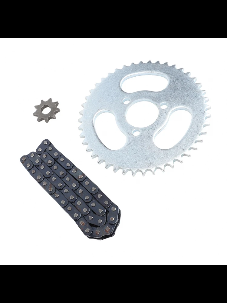 AliExpress Qiilu T8F 44T Sprocket High Hardness Accurate T8F Front Rear Sprocket Chain Kit Steel Stable Easy Install for Mini Motorcycles