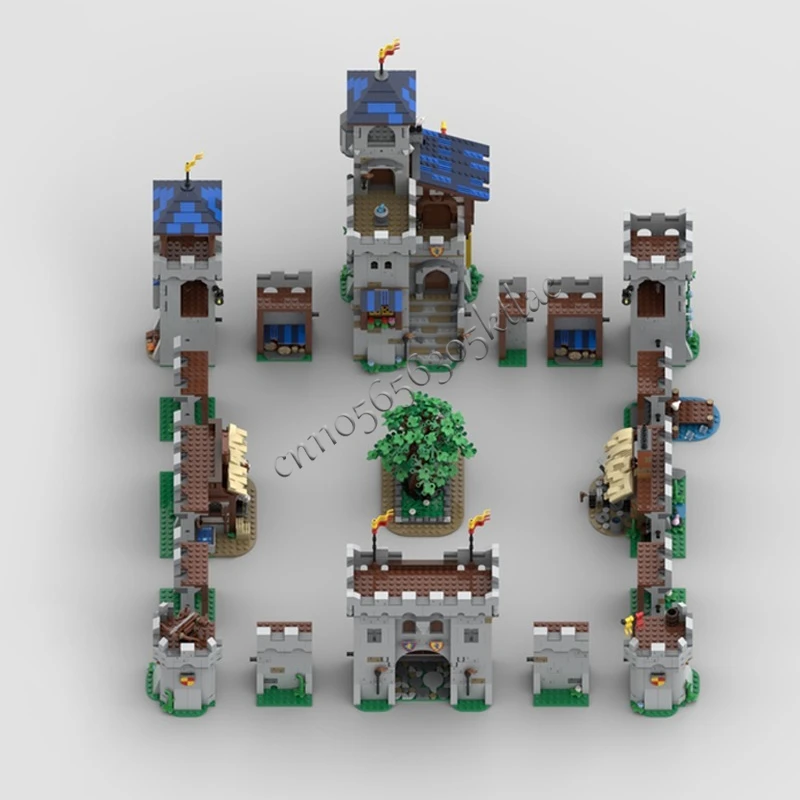4039 ELEMENTÓW Średniowieczny Model MOC Zestaw Klocków Konstrukcyjnych Modularna Forta Projekt DIY Edukacyjne Zabawki Niespodzianki Prezenty Urodzinowe