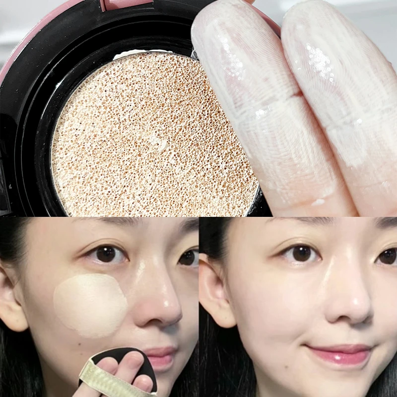 Face Foundation Air Cushion Waterproof Brighten BB Cream Concealer Lasting Oil-control Women Makeup Face Base Korean Cosmetics