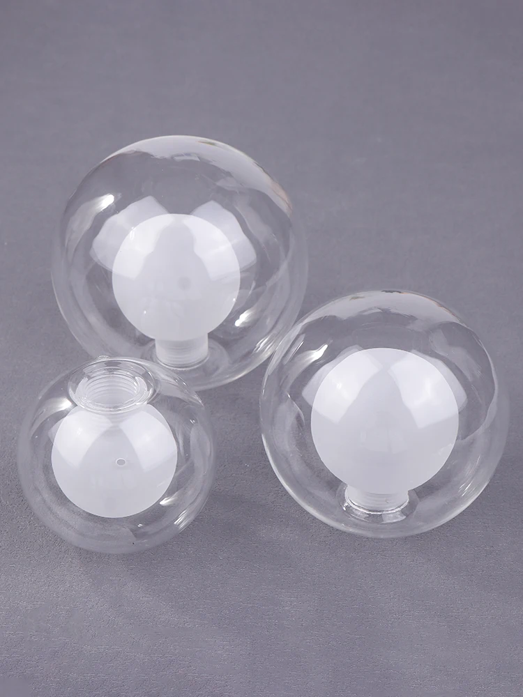 Abat-jour en verre Globe G9, boule transparente de remplacement, blanc clair D80mm/D100mm/D120mm, ouverture du monteur, couvercle G9