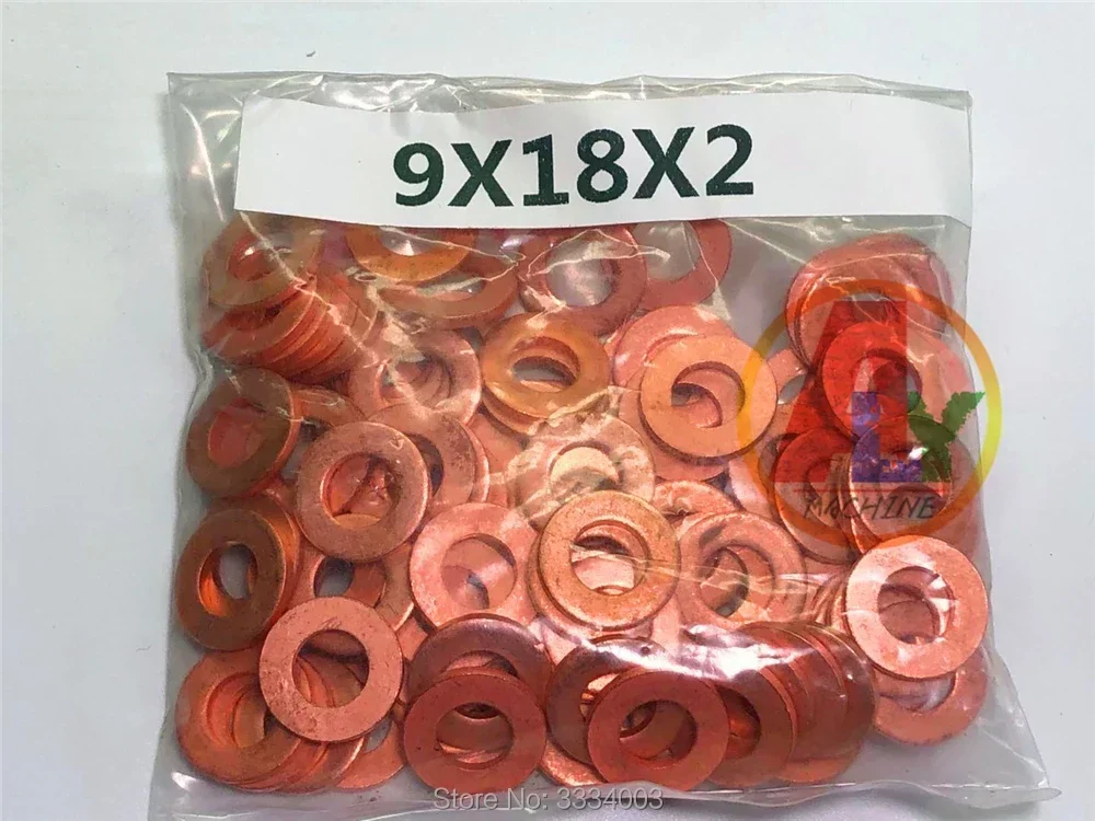 FREE SHIPPING 7x15mm/9x18mm CRIN Diesel Common Rail Injector Copper Seal Washer Gasket Ring Repair Kits