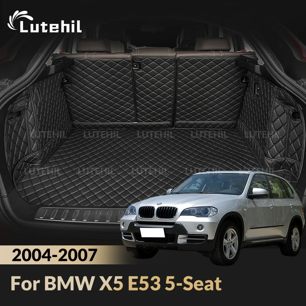 Cargo Liner For BMW X5 E53 5-Seat 2004-2007 06 Car Trunk Mats Carpet With Backrest Protectors Cargo Mats Accessories Waterproof