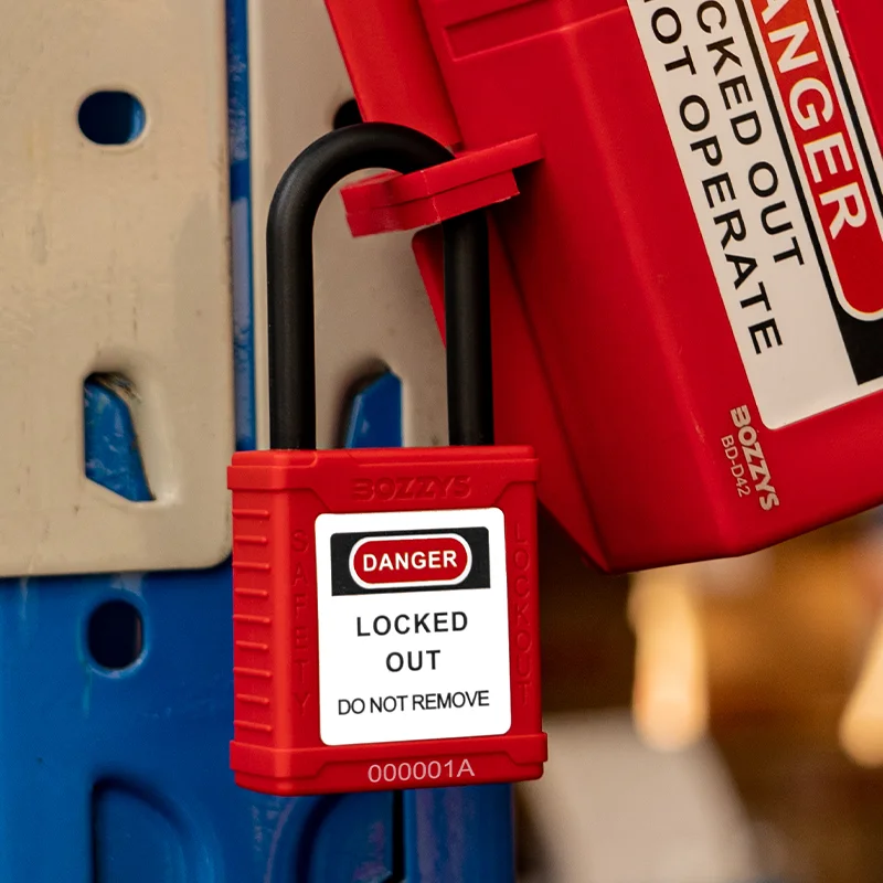 BOZZYS Non-conductive Safety Padlock Keyed Alike with Master Keyed for Industrial Lockout-tagout Isolation