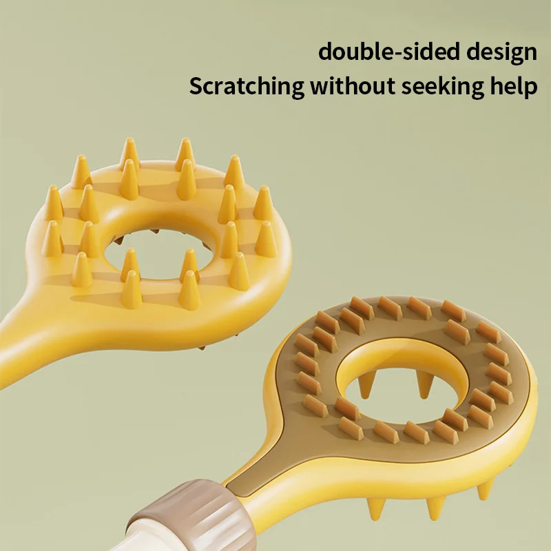 

Home Use Double-Sided Itching & Scratching Massage Ball, Stretchable Portable, Manual Multifunctional Self-Help Back Scratcher
