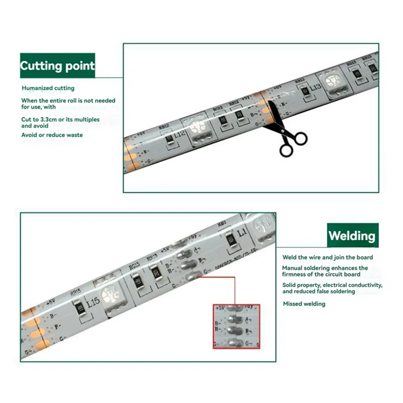 

【B6R-Sale】DC 5V 5050 RGB Strip LED Light Battery Powed Led Strips Indoor Outdoor 24Key Control Remote